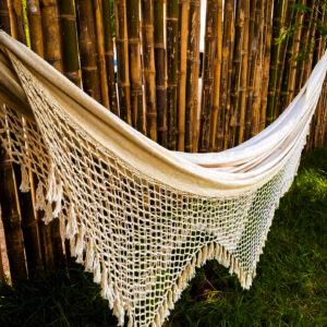 Hamaca tradicional paraguaya grande hecha a mano para interior y exterior para el hogar, dormitorio, patio, porche, patio, playa, decoración boho. Artesanía paraguaya