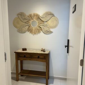 Handmade Decorative Set with 60cm Beige Mirror – 7 Pieces, 1.50 m Easy Installation