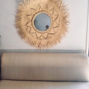 Espejo artesanal de karanday, 80cm de diametro total.
