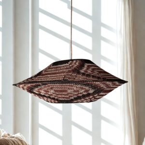 Lámpara de caraguatá artesanal – 80x30cm