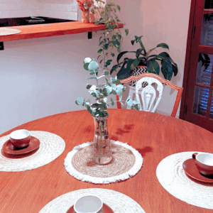 Posaplatos artesanales de karanday – 35 cm en fibras naturales