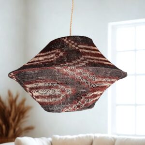 Lámpara de caraguatá artesanal – 60cm x 40cm