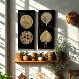 Set de 3 cuadros decorativos de karanday