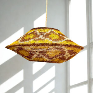 Lámpara de caraguatá artesanal 60cm de diametro. (copia)