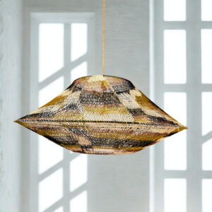 Lámpara de caraguatá artesanal 80x30