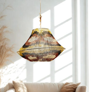 Lámpara de caraguatá artesanal 80x60