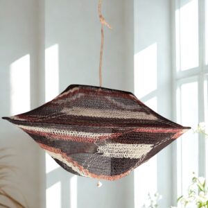 Lámpara de caraguatá artesanal 80x40