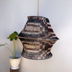 Lámpara artesanal de caraguatá 40x35 cm – Hecha a mano en fibras naturales
