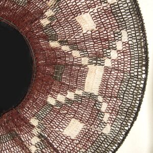 Espejo artesanal de caraguatá 60 cm – tejido a mano