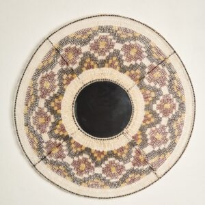 Espejo decorativo de fibras naturales 60 cm – caraguatá