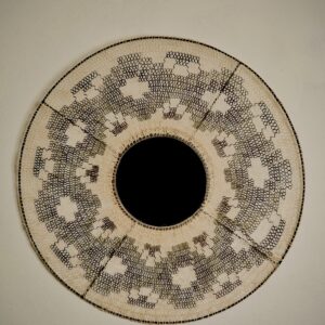 Espejo artesanal boho de caraguatá 60 cm – hecho a mano