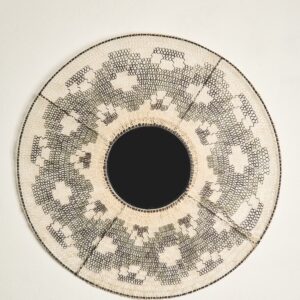 Espejo artesanal boho de caraguatá 60 cm – hecho a mano